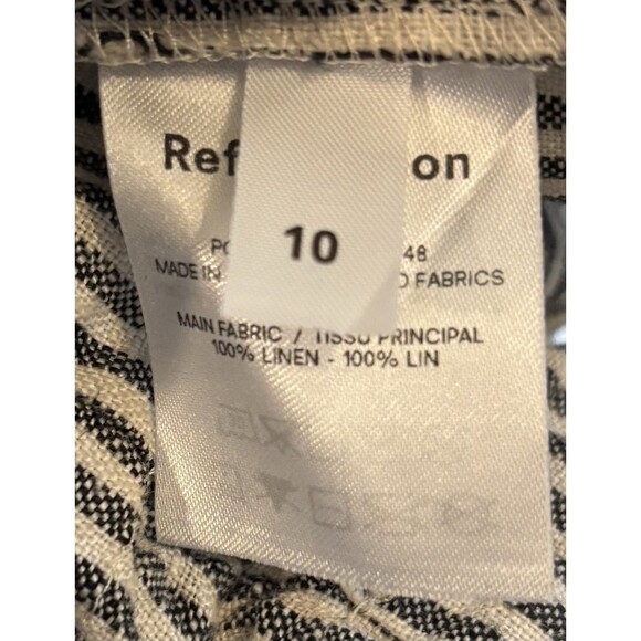 Reformation Black and White Striped Women Shorts - Picture 7 of 9